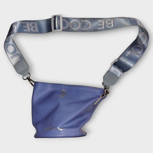 Penguin Be Cool Bag Blue Small Shoulder Strap Bottle‎ Can Cooler - Picture 2 of 4